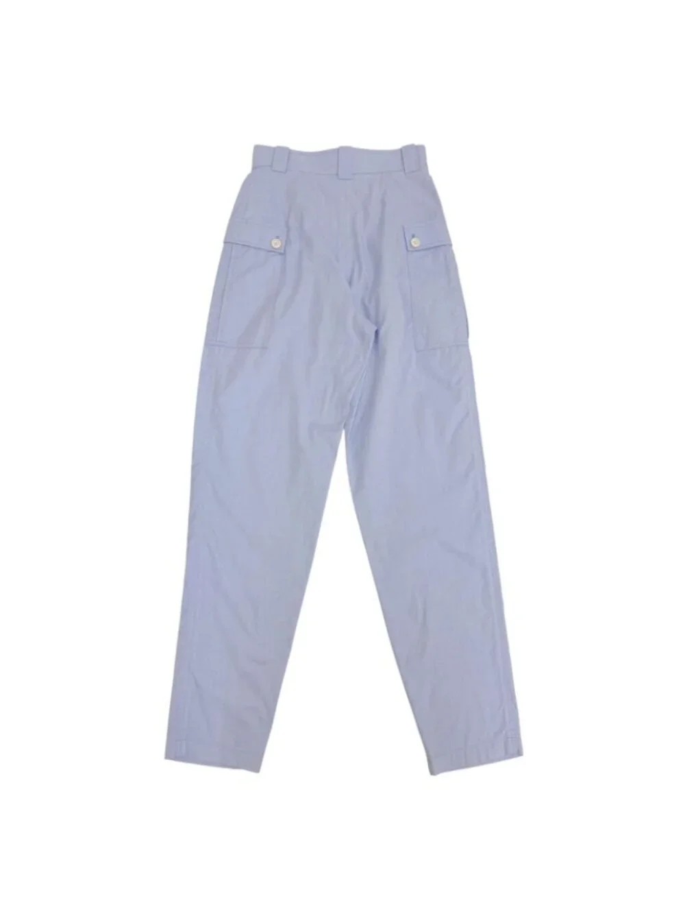 Louis Vuitton Cotton 100% LV Logo Embroidered Pants Light Blue 34